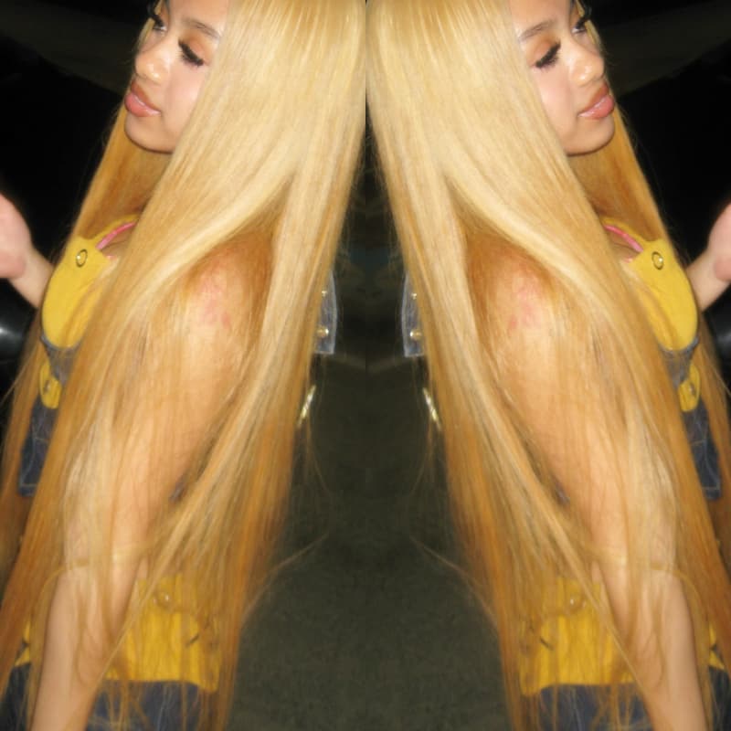 SZC Strawberry Golden Honey Blonde Bone Straight 13x4 Lace Front Human Hair Wigs