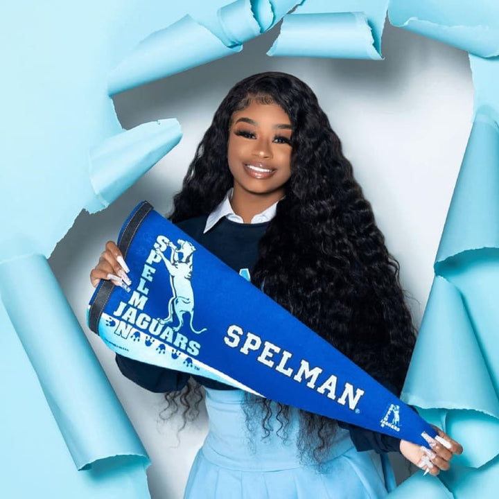 SZC Student Affordable Back to School Graduation College Girl 13x4 Water Wave Lace Frontal Human Hair Wigs