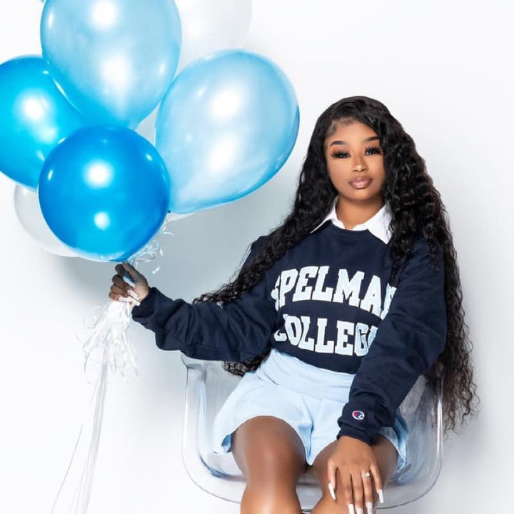 SZC Student Affordable Back to School Graduation College Girl 13x4 Water Wave Lace Frontal Human Hair Wigs