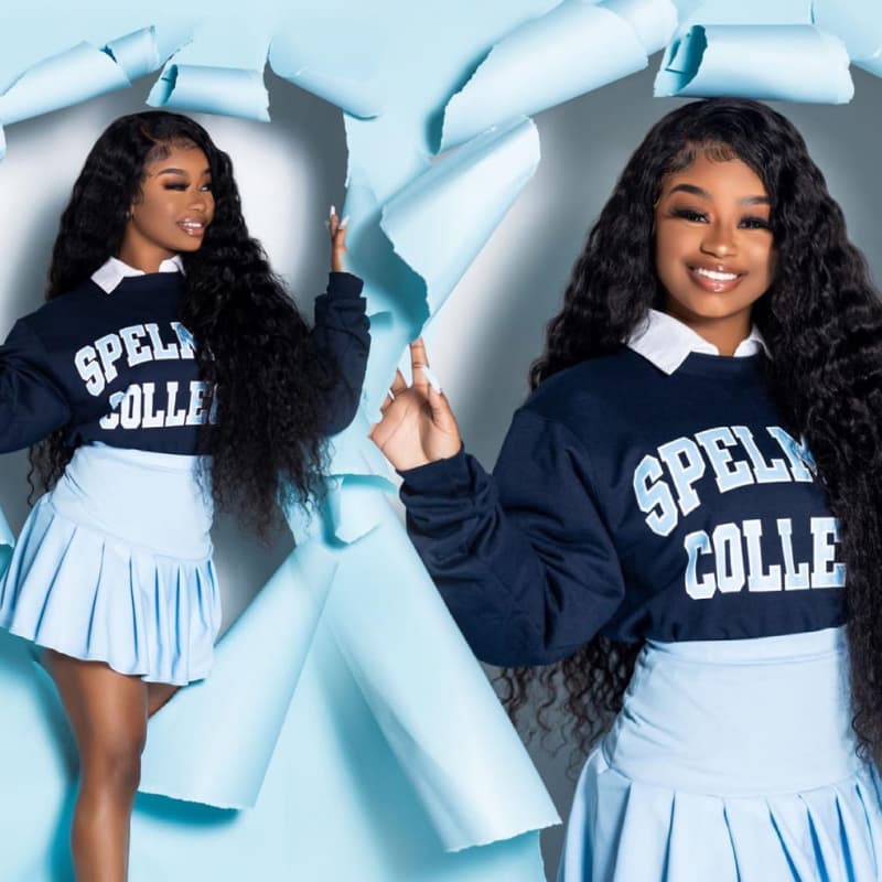 SZC Student Affordable Back to School Graduation College Girl 13x4 Water Wave Lace Frontal Human Hair Wigs
