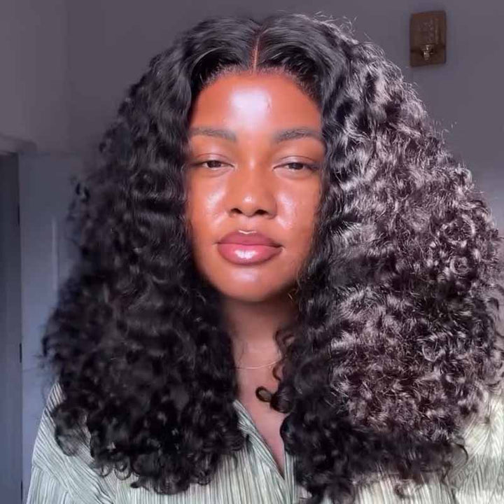SZC Tight Coily Kinky Curly Short Bob 13x4 Lace Frontal Human Hair Wigs