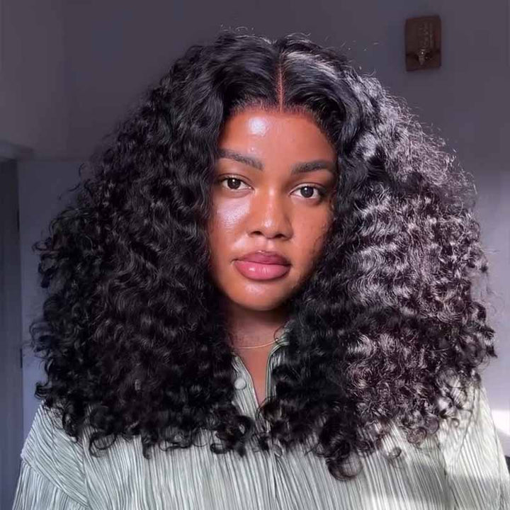 SZC Tight Coily Kinky Curly Short Bob 13x4 Lace Frontal Human Hair Wigs