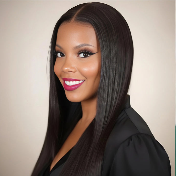 SZC Undetectable Natural Scalp Full Lace Free Part Human Hair Wig