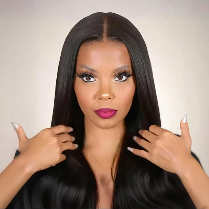 SZC Undetectable Natural Scalp Full Lace Free Part Human Hair Wig