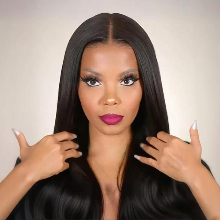 SZC Undetectable Natural Scalp Full Lace Free Part Human Hair Wig