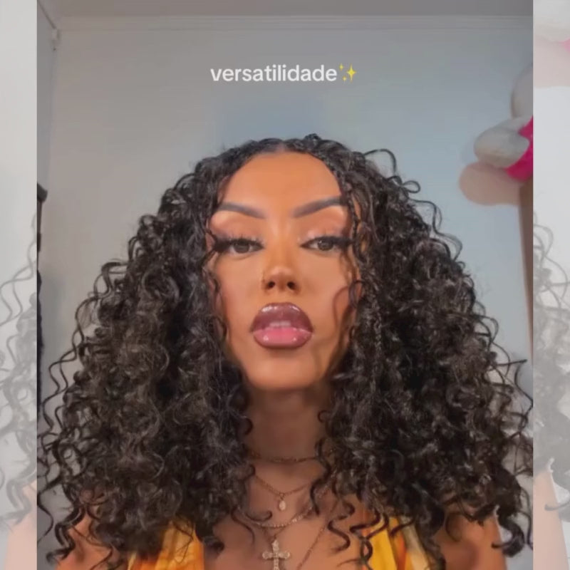SZC Full Lace Straight Body Deep Wave Burmese Curly Human Hair Wig