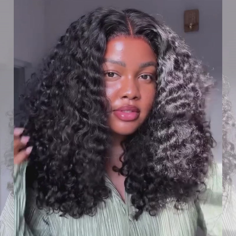 SZC Tight Coily Kinky Curly Short Bob 13x4 Lace Frontal Human Hair Wigs