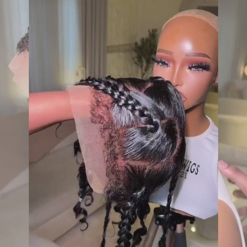 SZC Full Lace Part Anywhere Natural Hairline Realistic Scalp Human Hair Wig Versatile Styling
