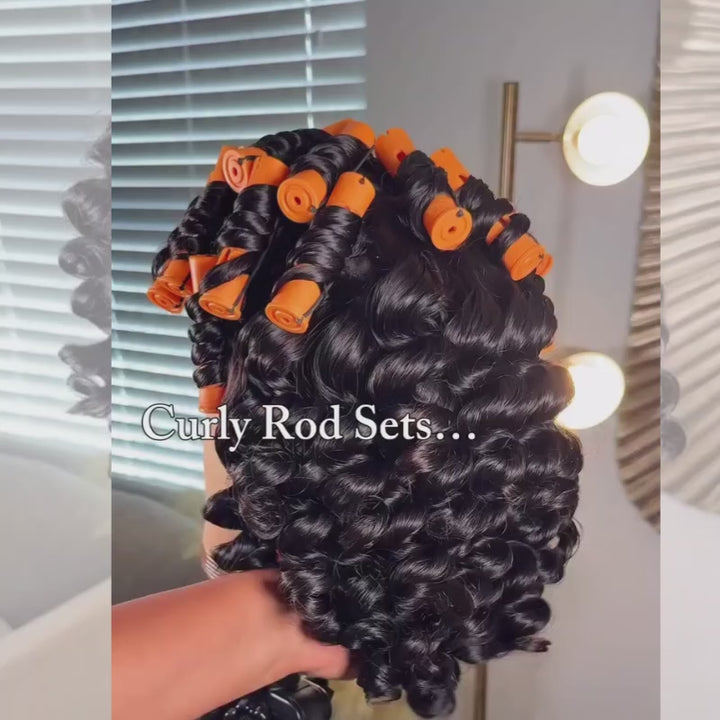 SZC Tight Spiral Deep Curls Short Bob Machine Made Human Hair Wigs
