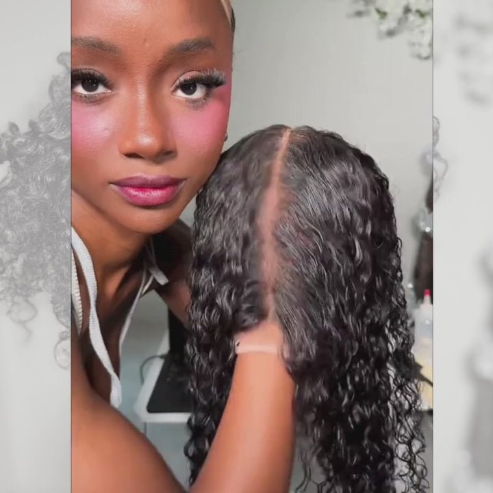 SZC Full Lace Ventilated Part Anywhere Burmese Curly Virgin Human Hair Wigs