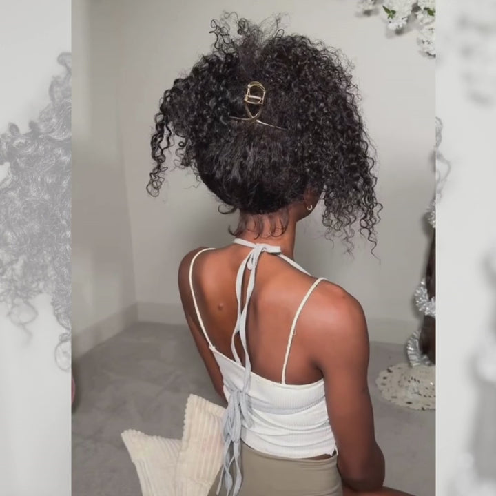 SZC Full Lace Ventilated Part Anywhere Burmese Curly Virgin Human Hair Wigs