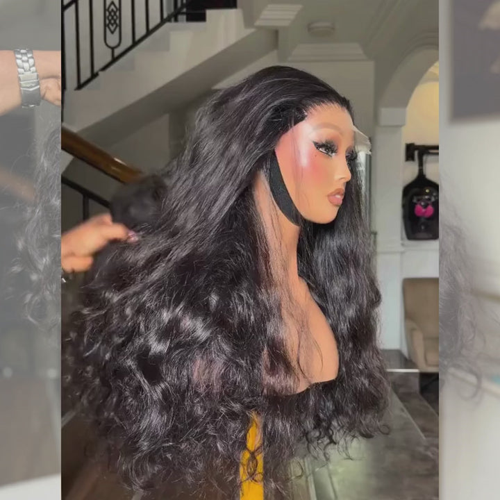 SZC 300 400 Density Thick Full Loose Deep Wave Spiral Curly 13x4 Lace Front Human Hair Wig