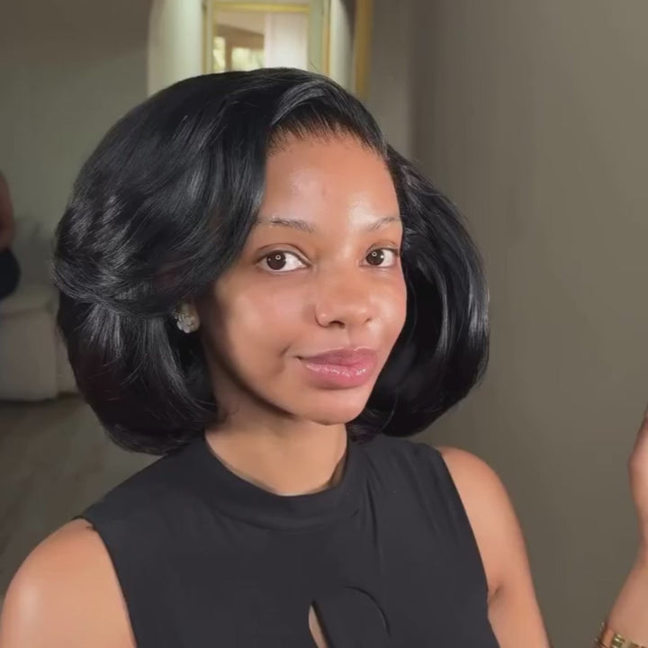 SZC Pixie Short Bob Wig 13x4 Lace Frontal Human Hair Wigs